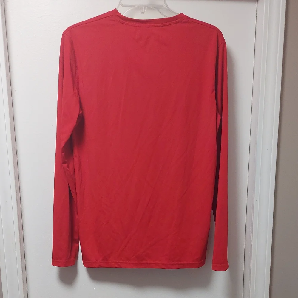 🤑5/$25 REEBOK Center Ice Chicago Blackhawks Playdry LS Performance Tee